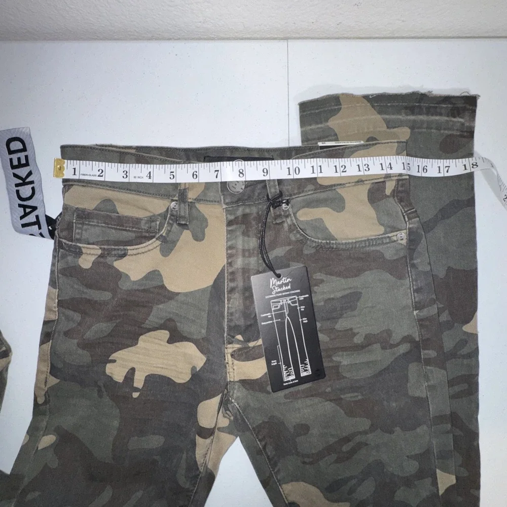 JORDAN CRAIG Mens Army Camo Jeans 30X39 Martin Stacked Ultimate Punk Skinny NWT